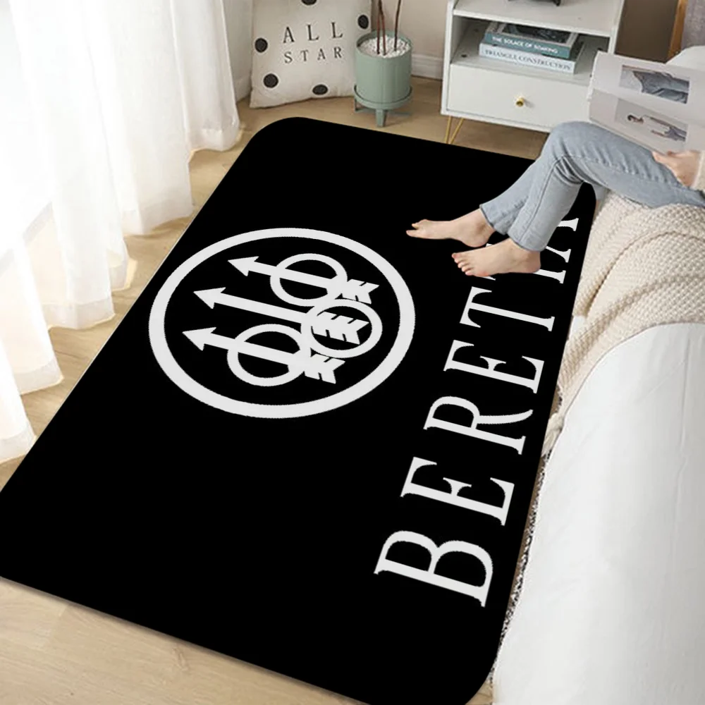 Gun Beretta Floor Mat Cheaper Anti-slip Modern Living Room Balcony Printed Bedside Mats