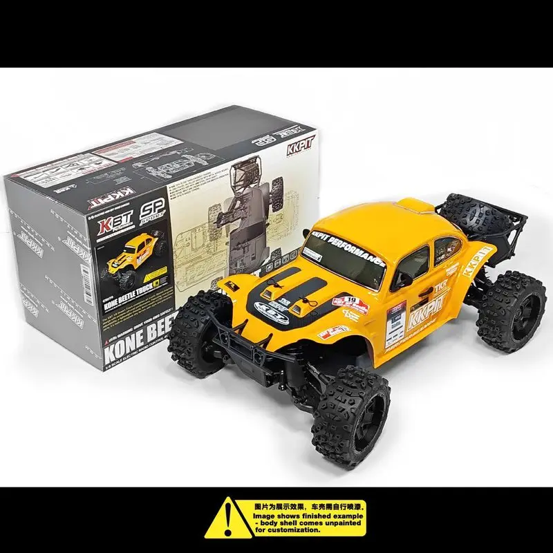 Kkpit Kbt Sp Rc Kone Beetle Truck 1 8 Scale 4wd Electric Desert Off Road Model Car High Performance Unpainted Transparent Body