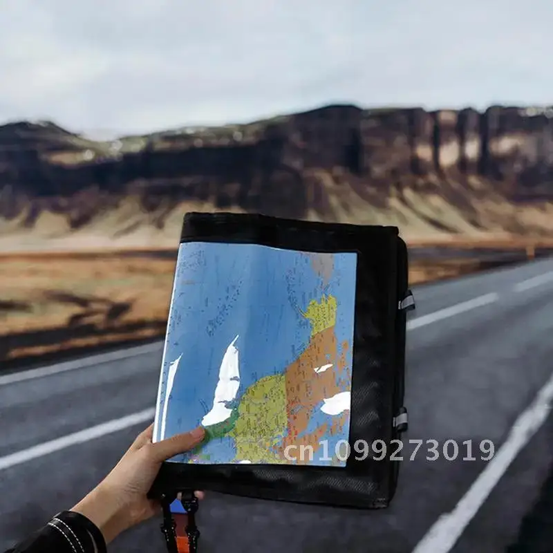 

Waterproof Map Storage PVC Foldable Transparent Document Dry Hiking Holder Storage Outdoor Bag Cover Travel Camping Bag For
