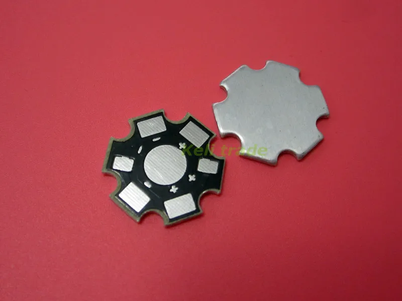 100pcs/lot 1W 3W 5W High Power LED Heat Sink Aluminum Base Plate Lamp beads radiator