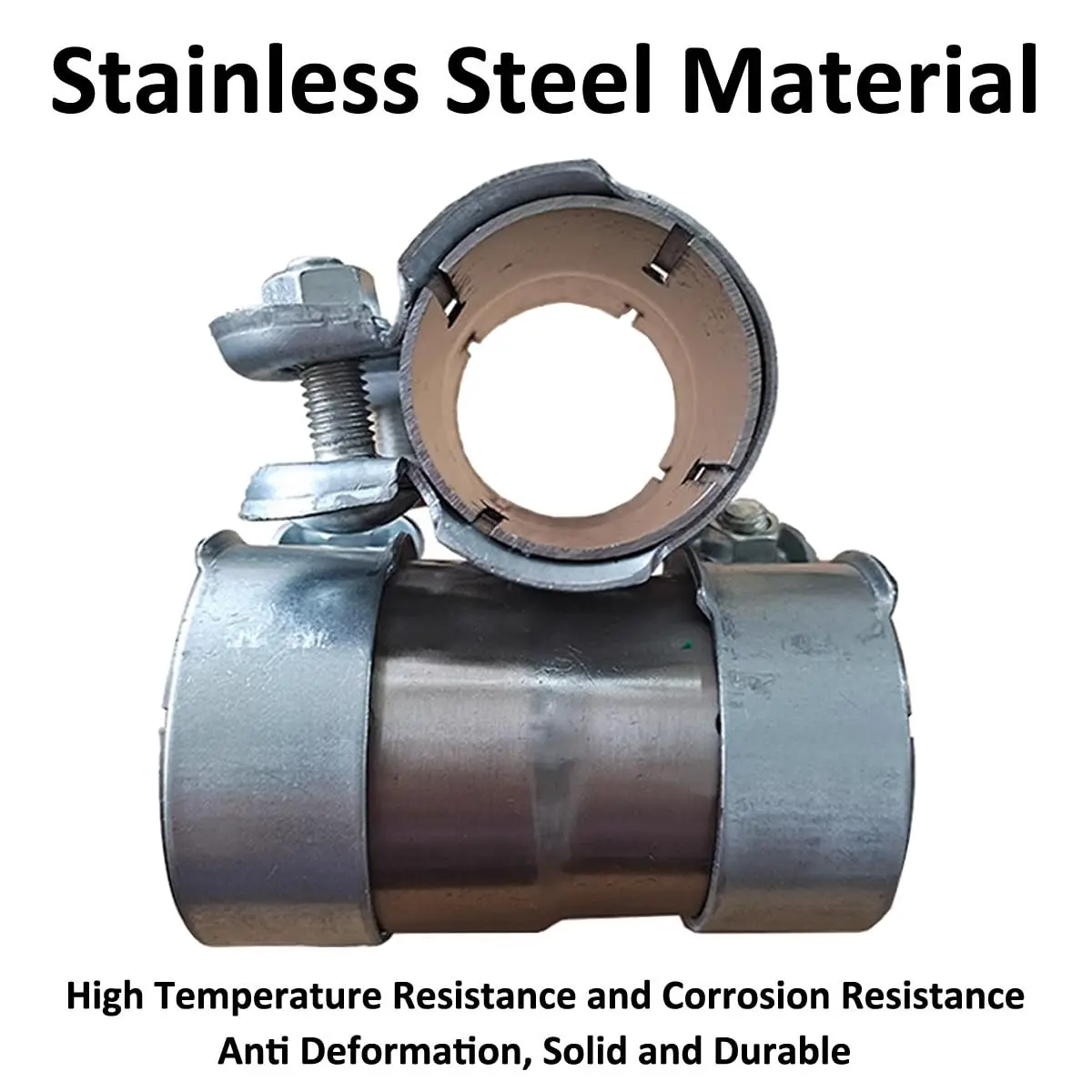 

Автомобильный зажим для выхлопной трубы, редукторная полоса от 45 мм до 51 мм, зажим для выхлопной трубы из нержавеющей стали, фитинг с двойной выхлопной втулкой