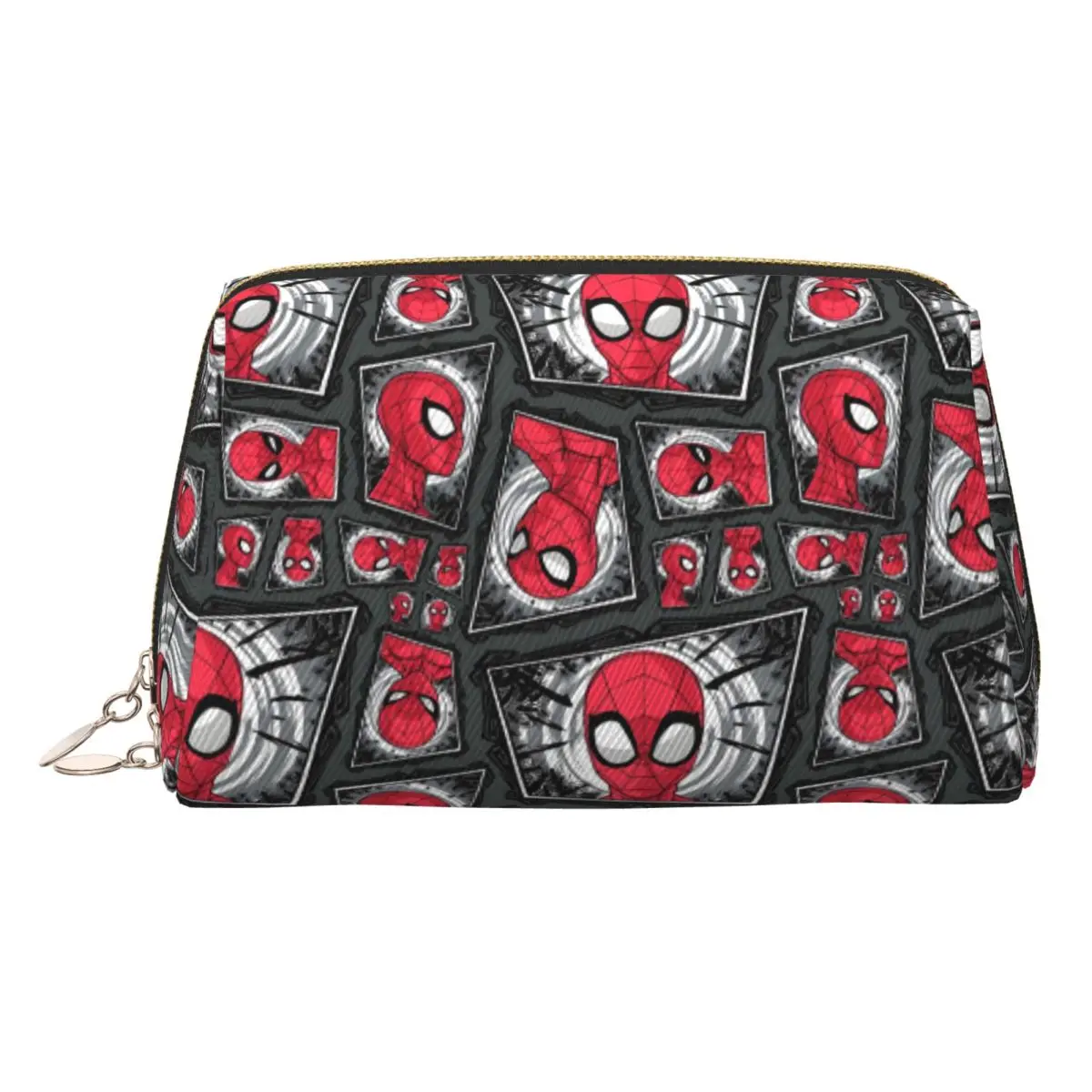 

Custom Spider Man Anime Cartoon Travel Cosmetic Bag for Women Makeup Toiletry Organizer Ladies Beauty Storage Dopp Kit