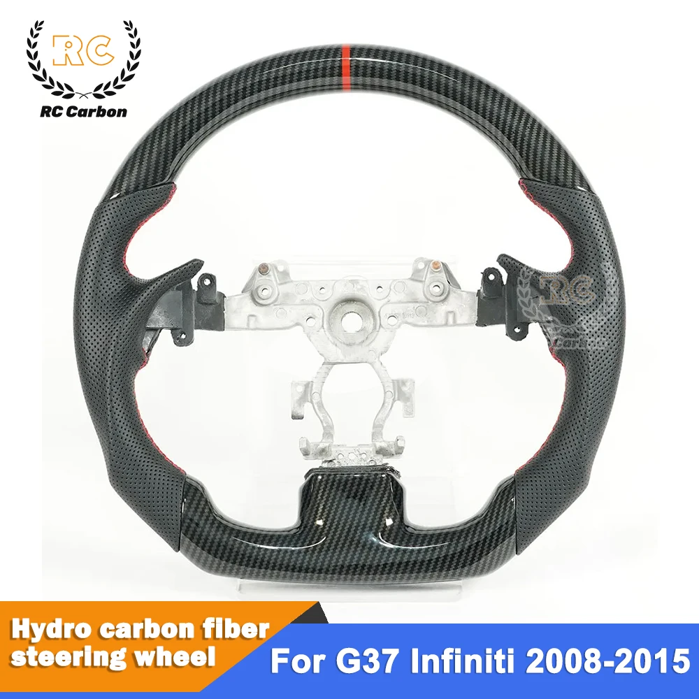 Hydro Print Carbon Fiber Steering Wheel For Infiniti G37 2009 2010 2011 2012 2013 Model Carbon Fiber Shift Racing Wheel