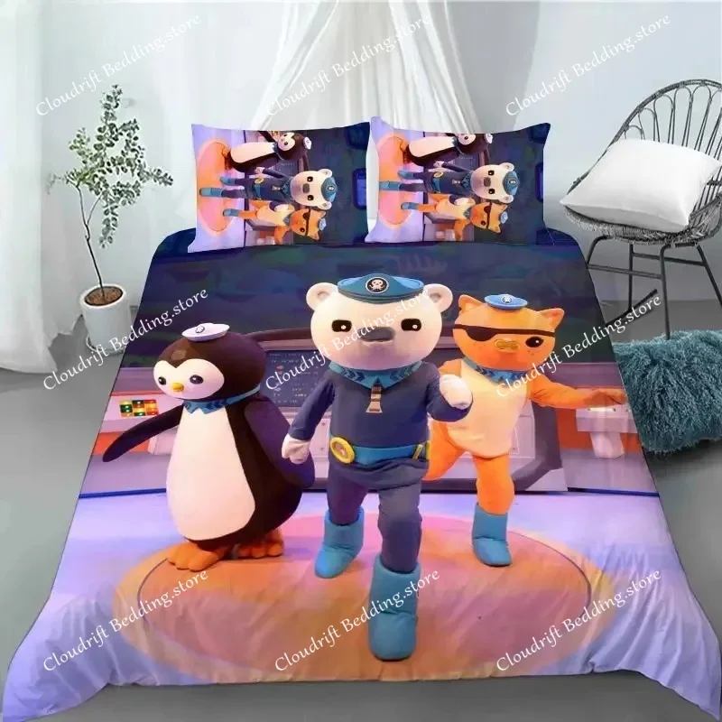 

The Octonauts Duvet Cover Pillowcase Barnacles Kwazii Bedding Set Adult Boy Girl Bedroom Decoration Children Single Double Size
