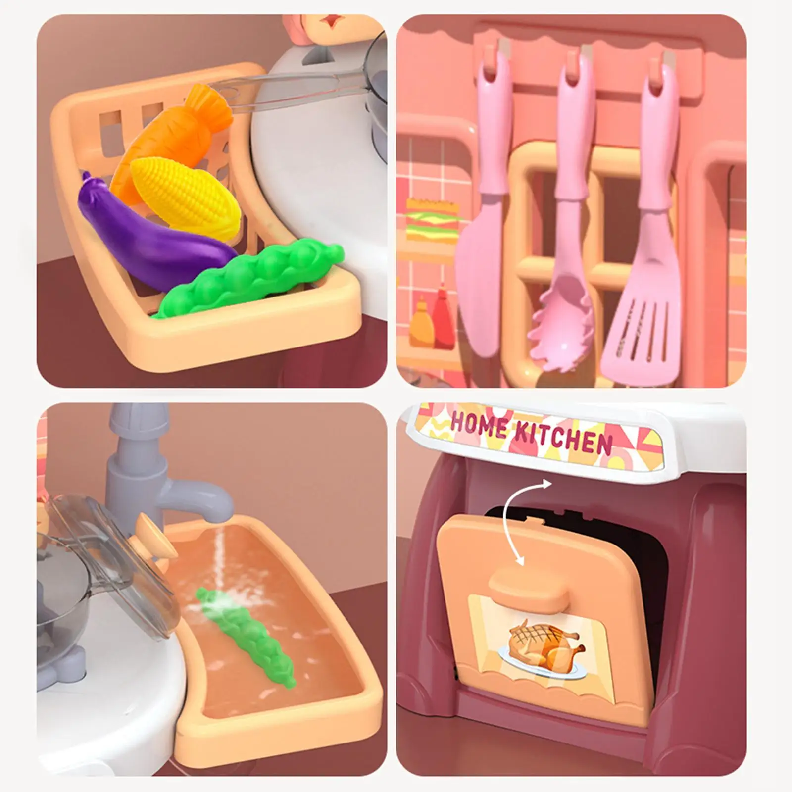 Chefs Kitchen Set Kitchen Toys with Cookware Accessories Indoor Outdoor Playset Interactive Toys for Boys Girls