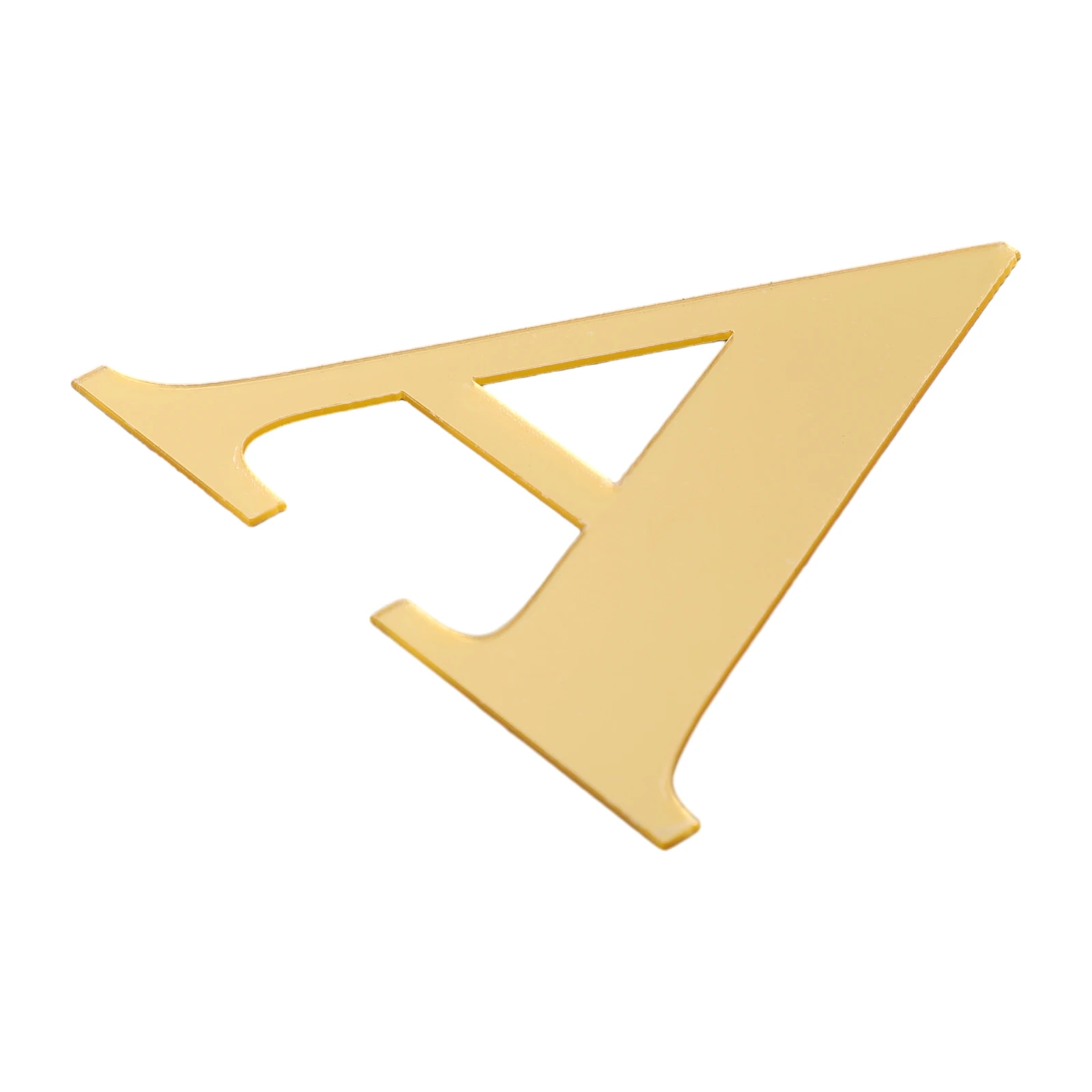 Acrylic Mirror Wall Sticker 26 Alphabet Stickers DIY English Letters Gold Home Decoration Living Room Festival