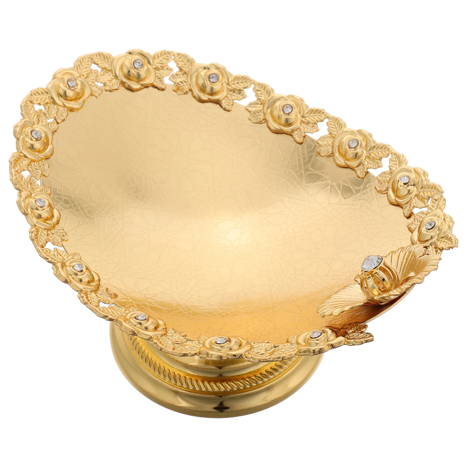

European Lace Cake Stand Iron Alloy Decorative Pastry Display Tray Fruit Candy Serving Platter Wedding Birthday