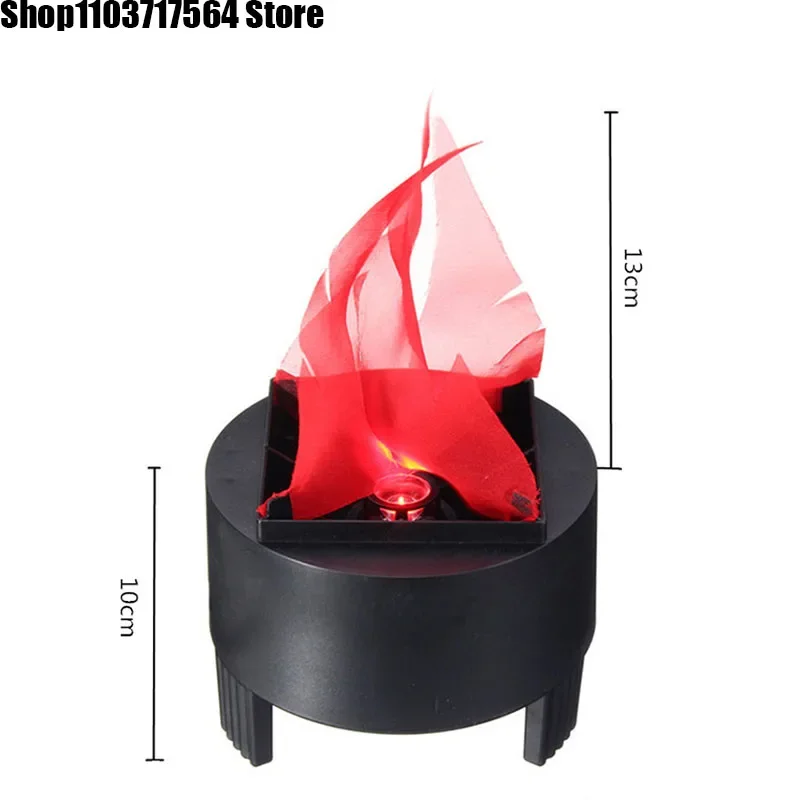 Halloween Decorative Flame Brazier False Fire Burning Prop Simulation LED Electronic Fire Pot Secret Room Ghost House Decoration