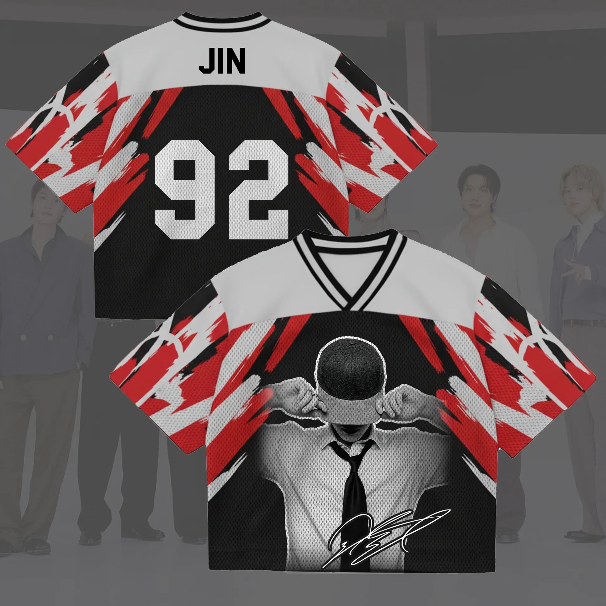 Kpop Face To Face World Tour Trikot Geschenk für Fans Amerikanischer Street-Style Familien-Outfit Sommer Lässig Atmungsaktiv Schnelltrocknend – Detail 13