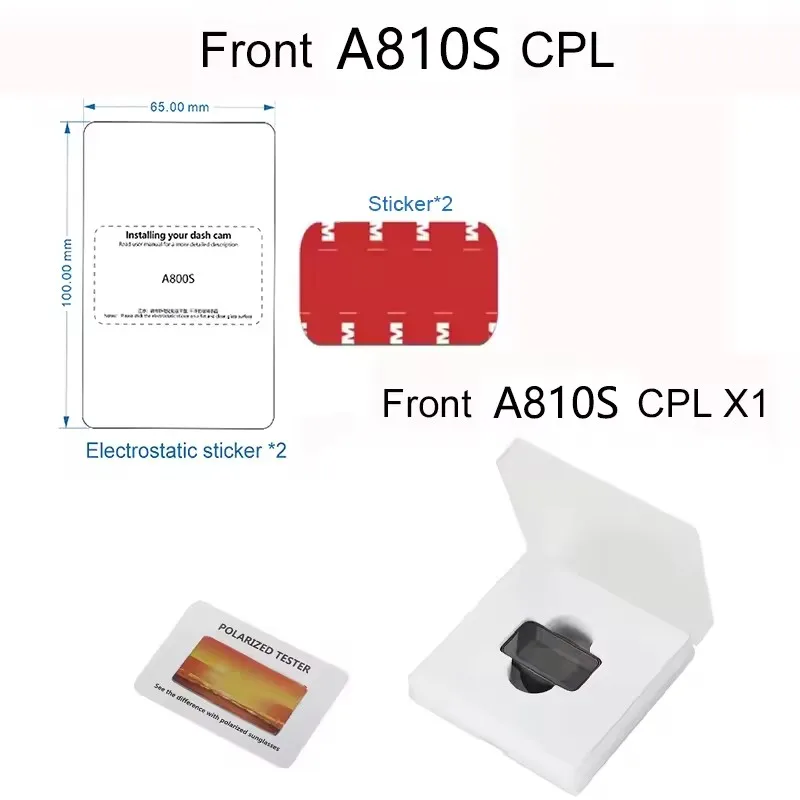 70mai CPL-Filter nur für 70mai A810, CPL-Filter für 70mai RC12 RC24 Rückkamera, CPL-Filter für 70mai A810s Kamera
