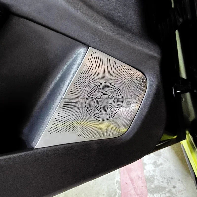 Für Mercedes-Benz A CLA GLA Klasse W176 X156 C117 Stahl Auto Tür Lautsprecher Stereo Dekorieren Abdeckung Lautsprecher trim Abdeckung