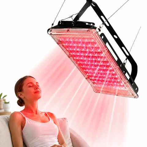 96 LED Red Light Therapy Panel USB Powered 180° Adjustable Phototherapy Lamp for Face Body Skin Beauty Muscle Recovery Joint Comfort Relaxation Home Spa Wellness Portable Light Therapy Device 23.5×14cm