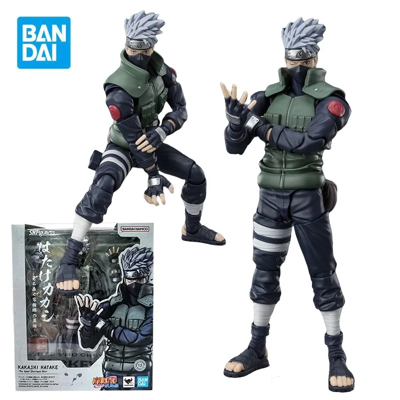 

BANDAI SHf Kakashi Hatake 2.0 The Famed Sharinggan Hero Action Figures Movable Joints NARUTO Shippuden Anime Plastic Model