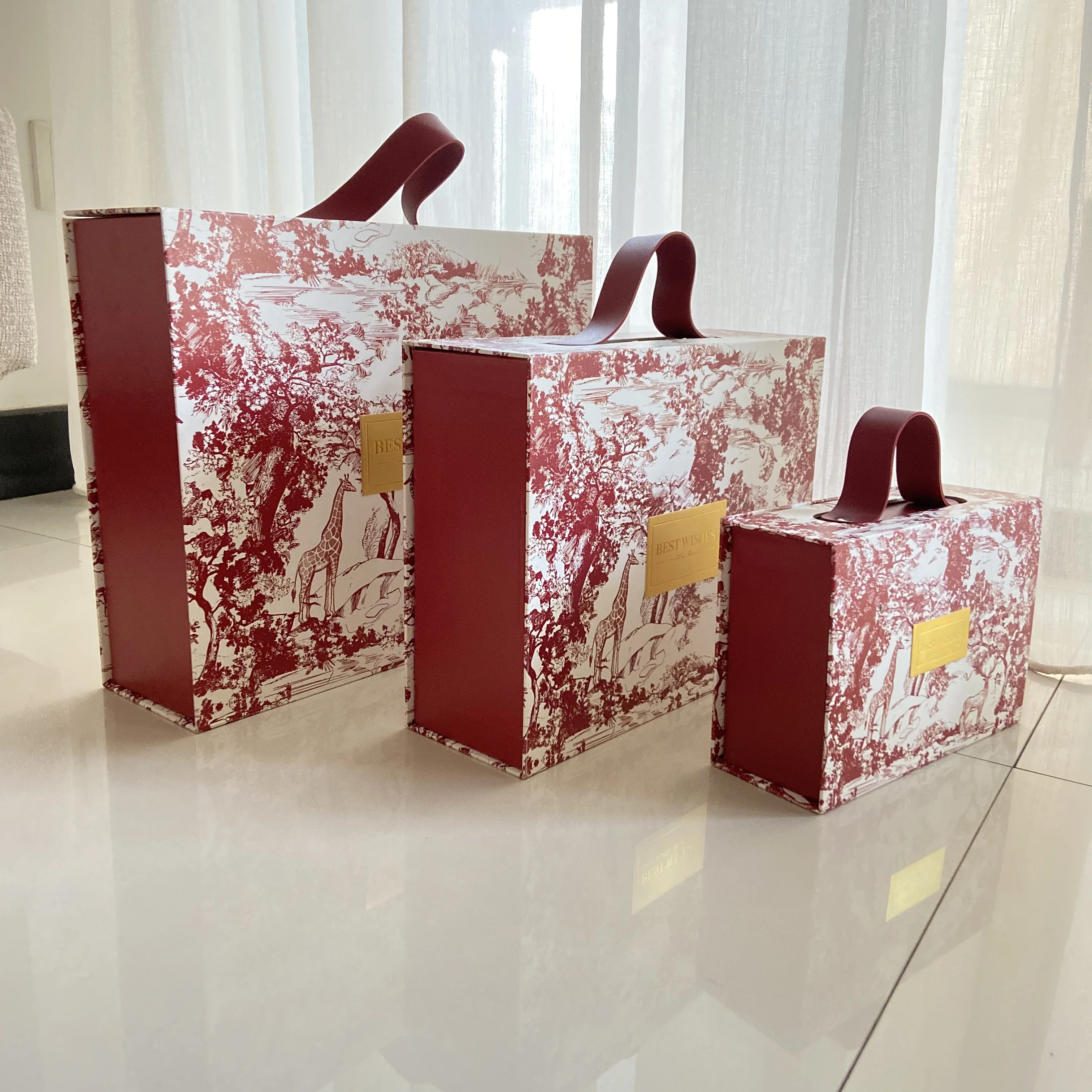 New Hand-Painted Wedding Candies Box Christmas Premium Wedding Bridesmaid Hand Gift Empty Box