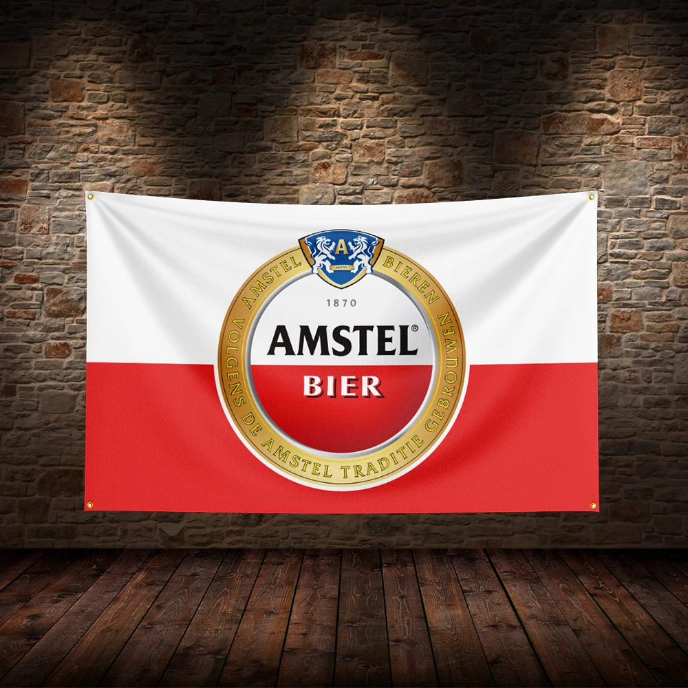 

3x5 Ft A-Amstels Flag Polyester Printed Beer Wine Flags for Room Garage Decor