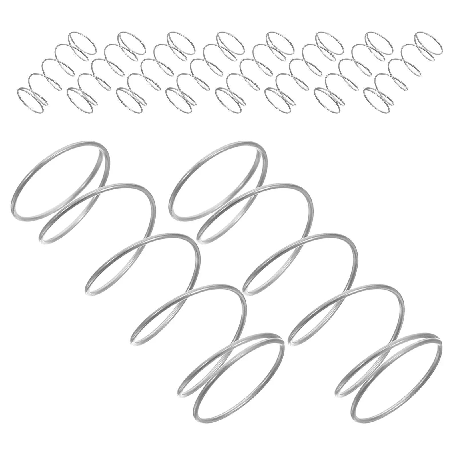 10pcs Stainless Steel Toilet Flush Button Spring for Cistern Repair – High-Tension Silent Reset Compression Coil