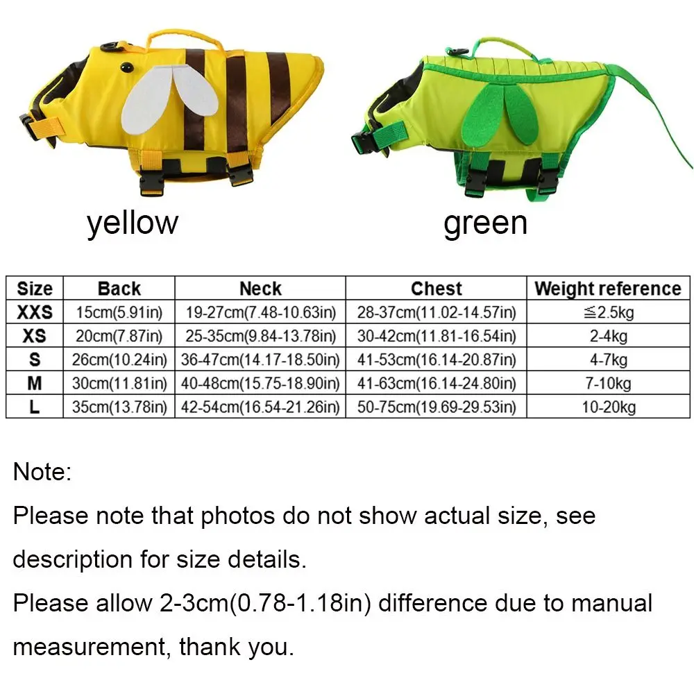 Little Bee Pet Dog Life Jacket Breathable Soft Summer Swimwear Clothes Adjustable Pet Life Vest Harness For Dogs Cats view 6