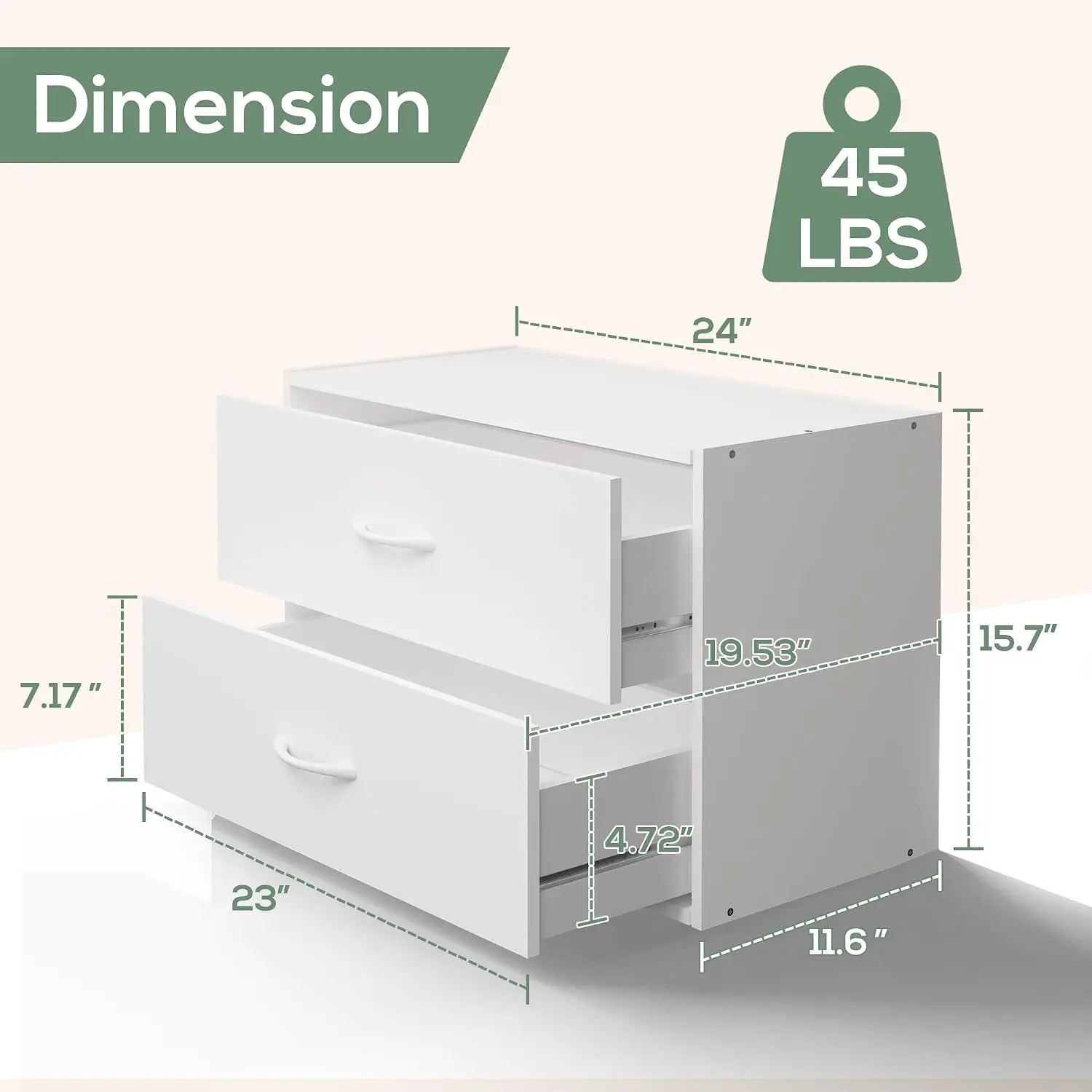 Wood Drawers Closet Dresser Storage Organizer Stackable 3 Packs, Customized