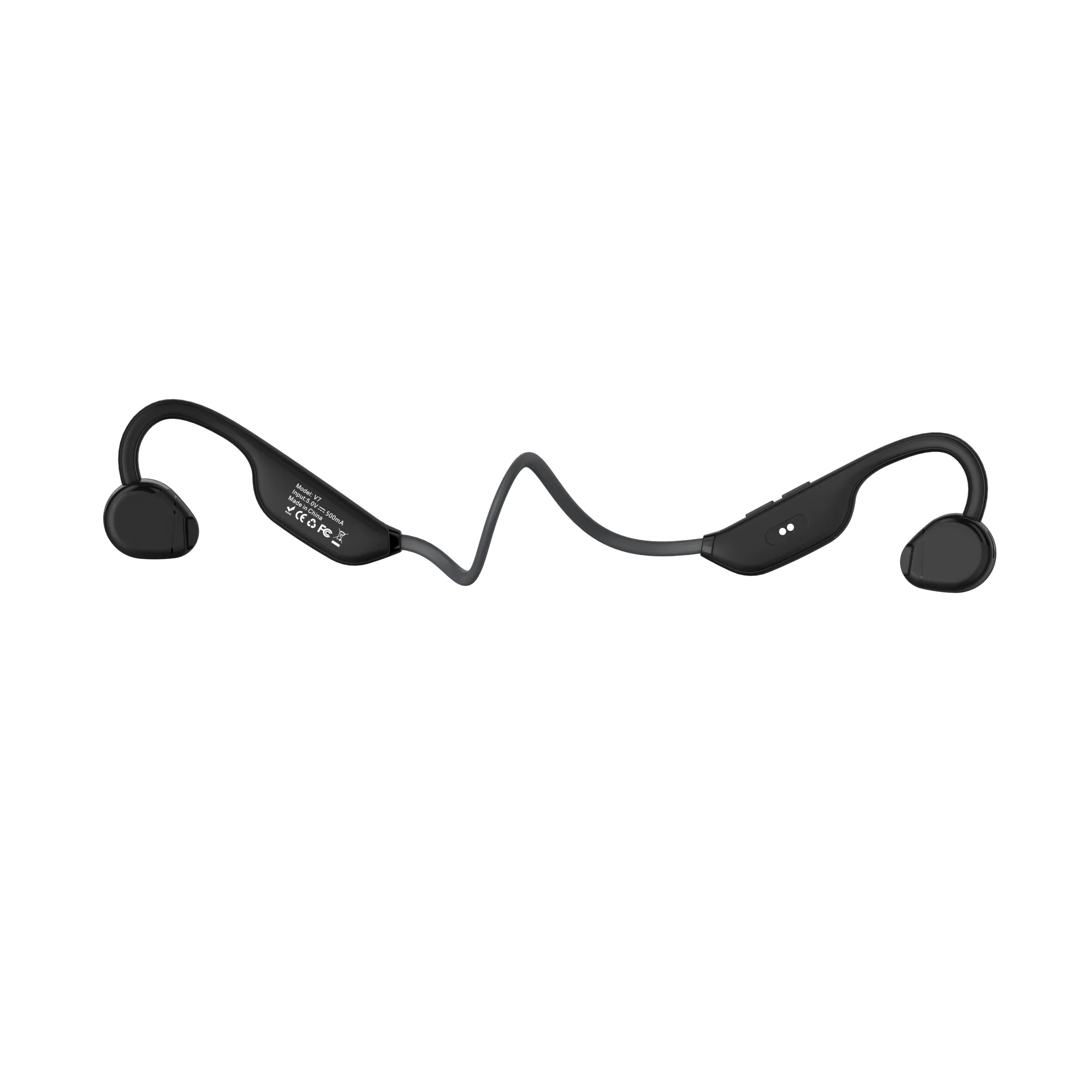 V7 Knochenleitung Drahtlose Bluetooth Headset Haken Kopfhörer Ohr Stereo HIFI Sport Kopfhörer Mit Mikrofon Ohrhörer