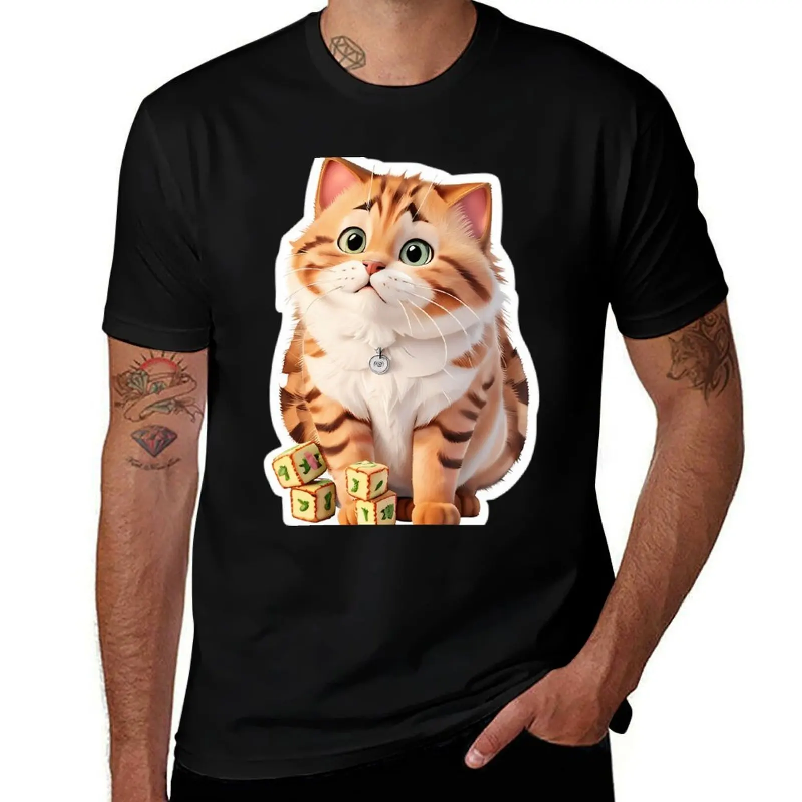 

tater tot cat cute funny T-Shirt Plus Size Comfort Fit Tee