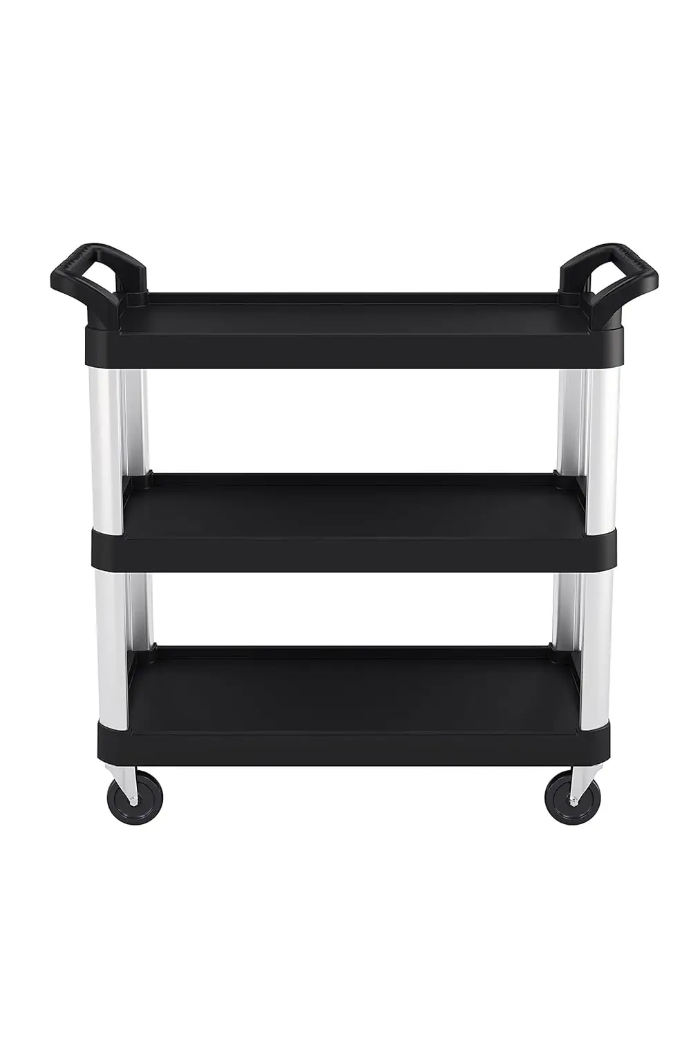 3-Tier Heavy Duty Work Cart - Holds Up To 300 Lbs - Ideal For Garages, Warehouses, And Factories