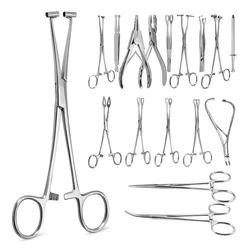 Body Piercing Tattoos Clamp Positioning Forceps Surgical Steel Tweezers Tool Hemostatic Pliers Nose Cartilage Lip Piercing Tools