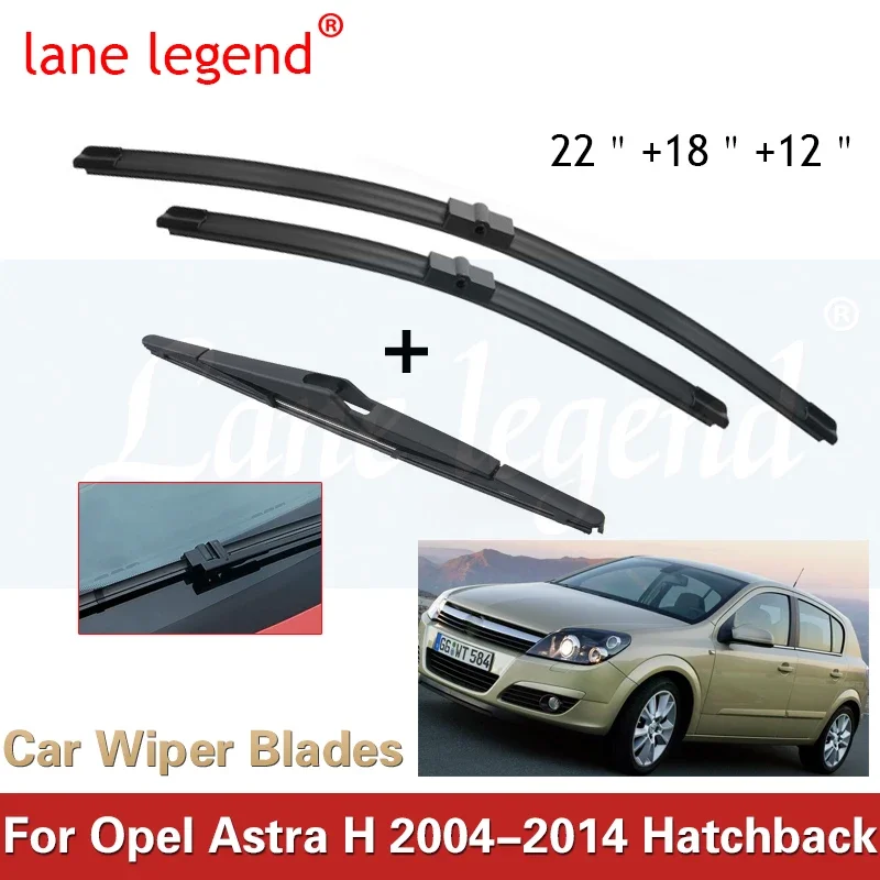 

Car Front Rear Wiper Blades Set For Opel Astra H 2004 - 2014 Hatchback GTC Vauxhall Holden Astra Windshield Windscreen Window