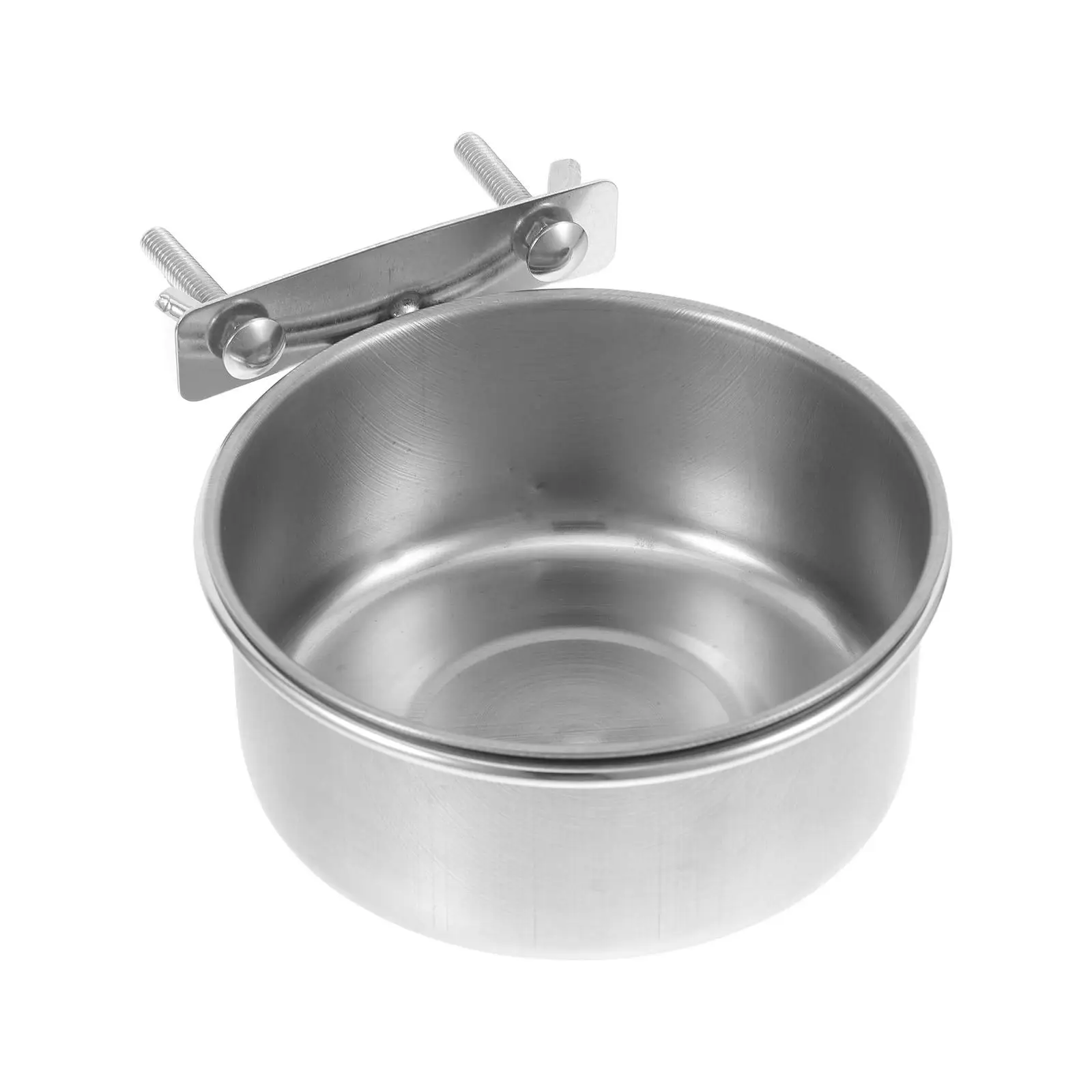 

Parrot Food Bowl Stainless Steel Bird Feeding Dish Medium Size Durable Water Cup Cage Pet Supplies Poultry Accessories