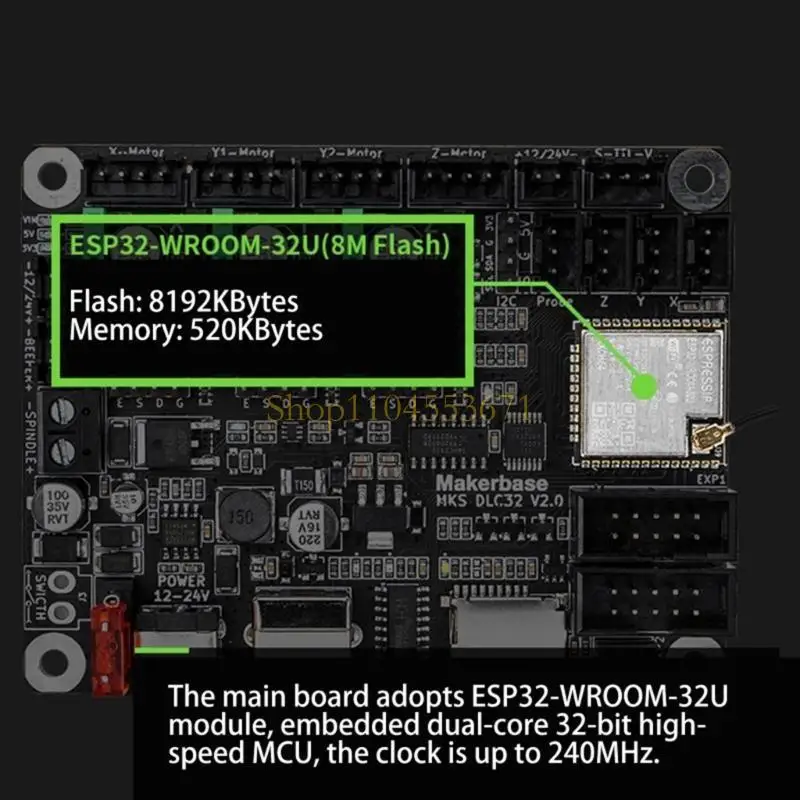 Best Seller MKS DLC32 V2.0 Board GRBL Offline Controller 32bit WiFi ESP32-Wroom-32U Modules
