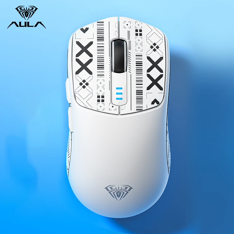 Aula Sc580 Gaming Mouse Tri-Mode Rechargeable Ergonomic 2.4g Bluetooth Mouse 10000 Dpi Wireless Bluetooth Mice Office Gaming