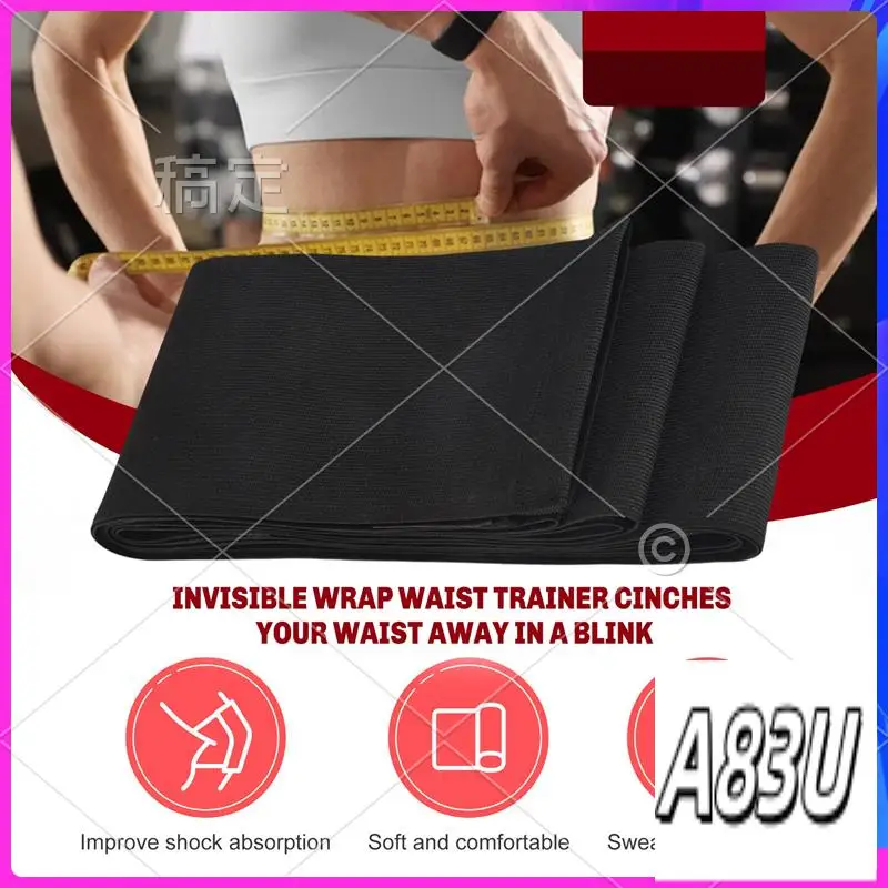 

U8-Wrap Waist Trainer Stomach Abdomen Binder Belly Body Shaper Compression Belt Tummy Control Shapewear Easy Install 3 Meter