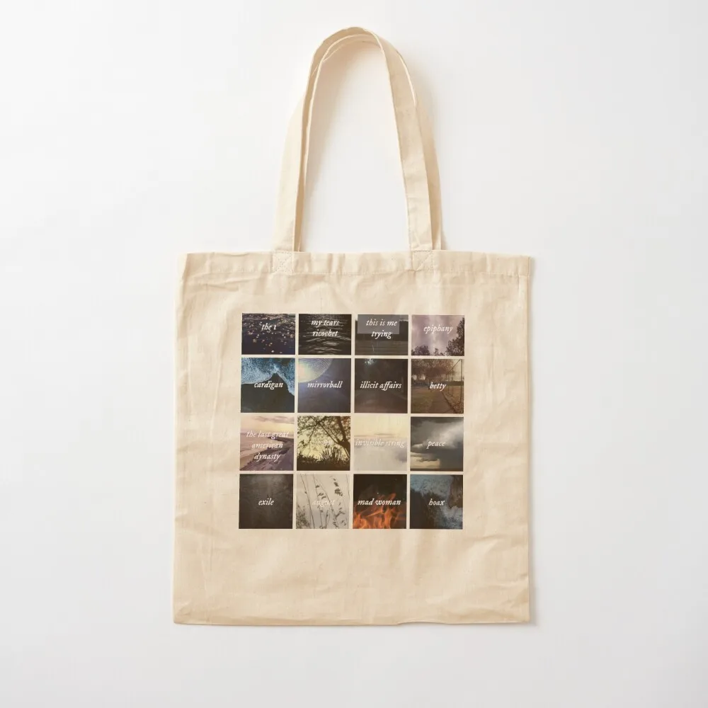 

folklore album Tote Bag canvas shopping bag great bag tote bags aesthetic Canvas Tote