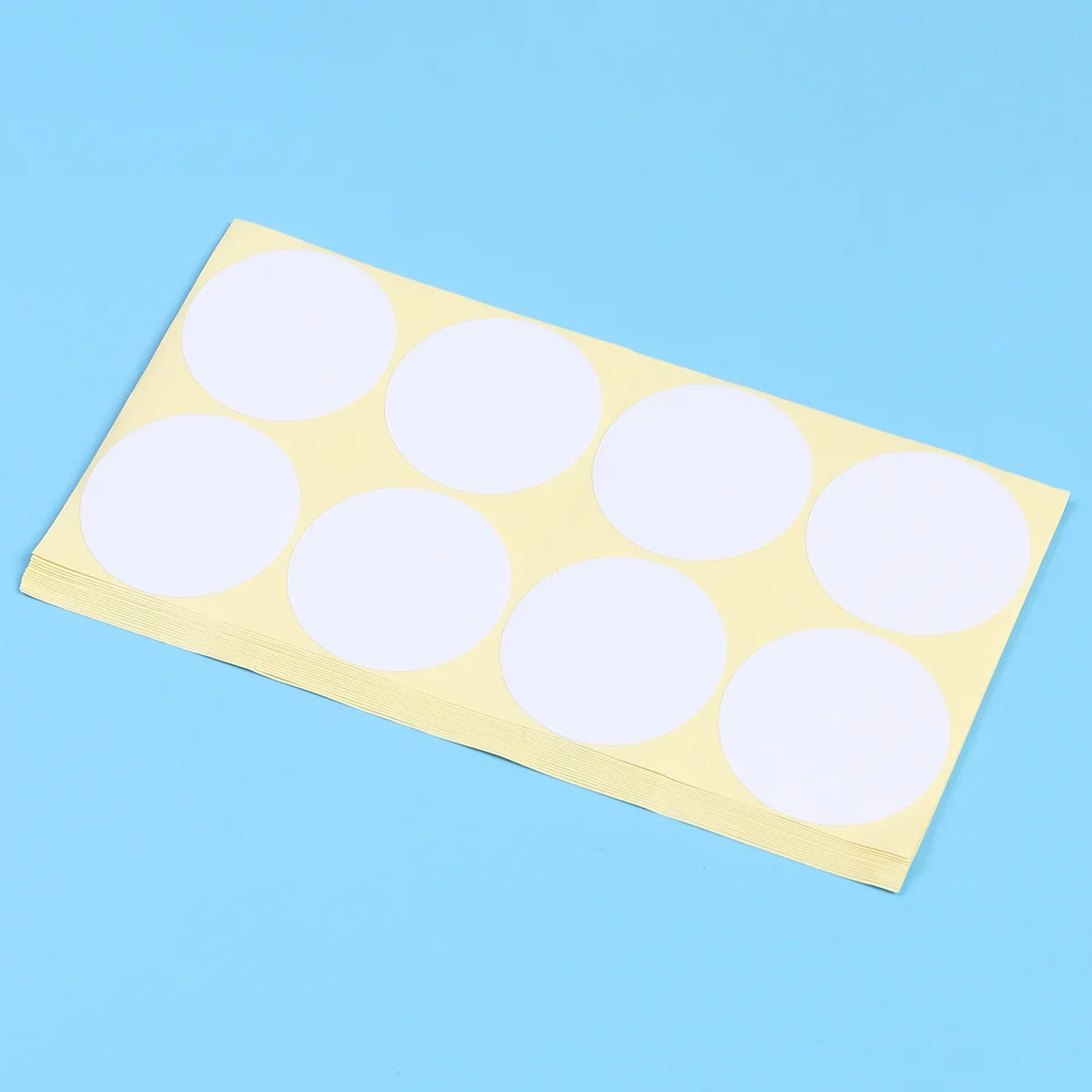 

15 Sheets White Blank Stickers Self Adhesive Labels Tabs for Folders Bottles Containers Office Home Classroom Party