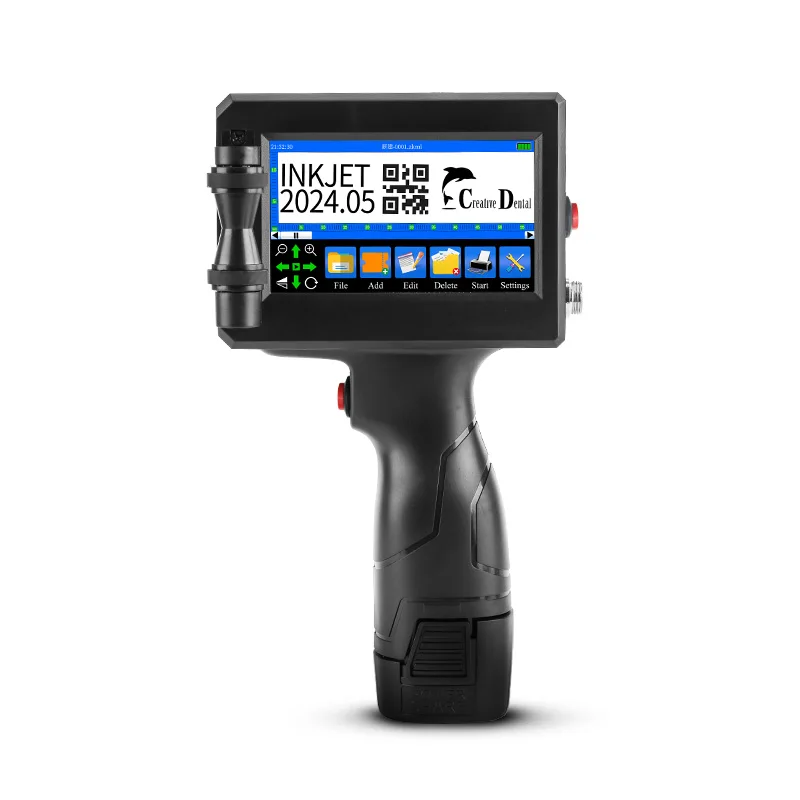12.7mm Handheld Expiry Date Printer Portable Printer for QR Code Batch Number Paper Bag