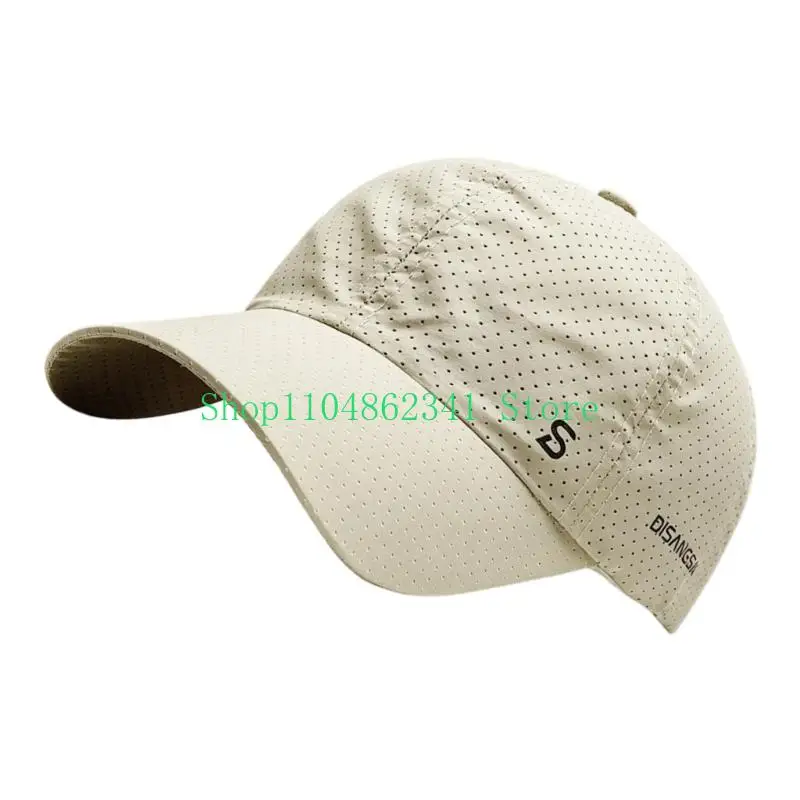 652F Unisex Cooling Workout Cap Fast Drying Fabric And Ventilation Holes Baseball Hat