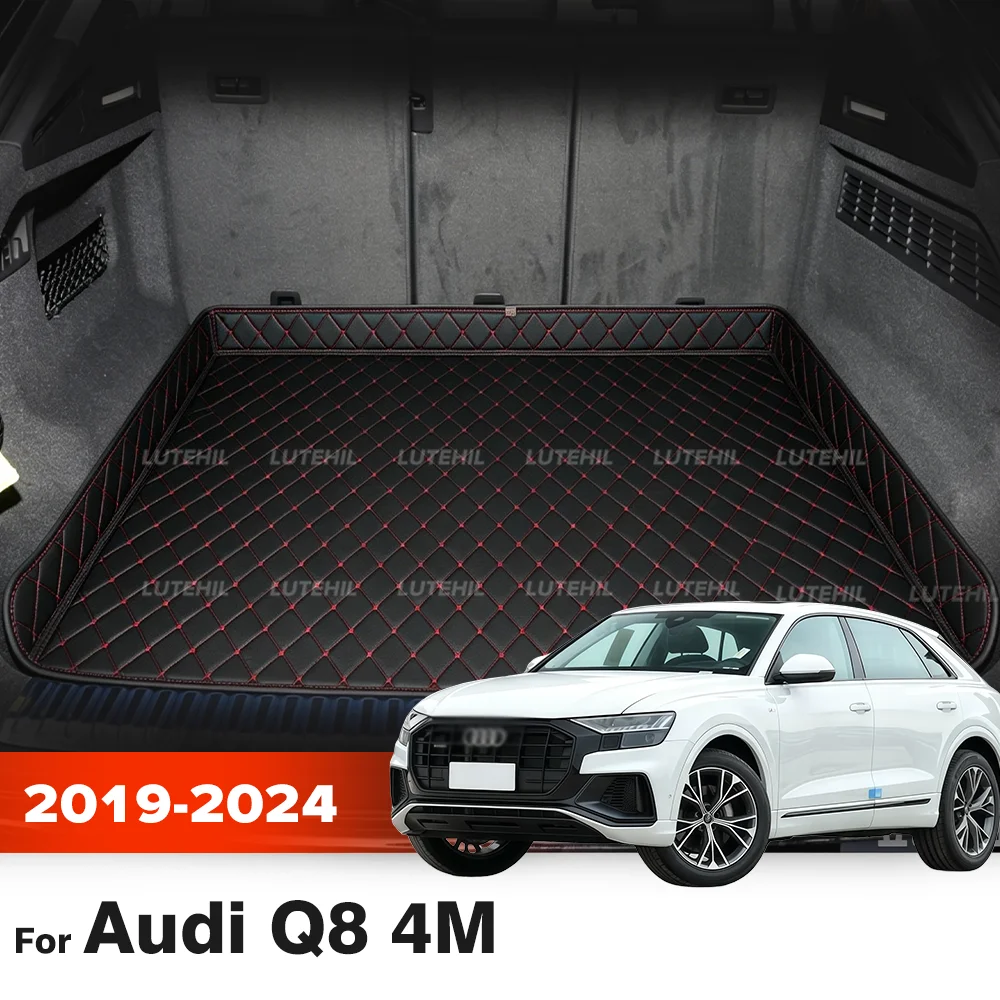 

For Audi Q8 4M 2019-2024 23 22 21 20 Car Trunk Mat Cargo Liner Protective Waterproof Cargo Mat Interior Accessories All-Season