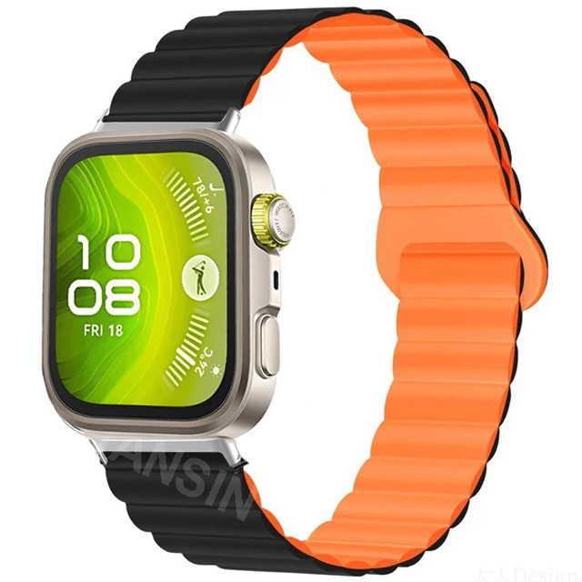 Magnetische Silikon Armband Für Huawei Uhr Fit 4 Pro 3 Sport Loop Band Armband Correa Männer Frauen Armband Für Huawei fit 3 Fit4