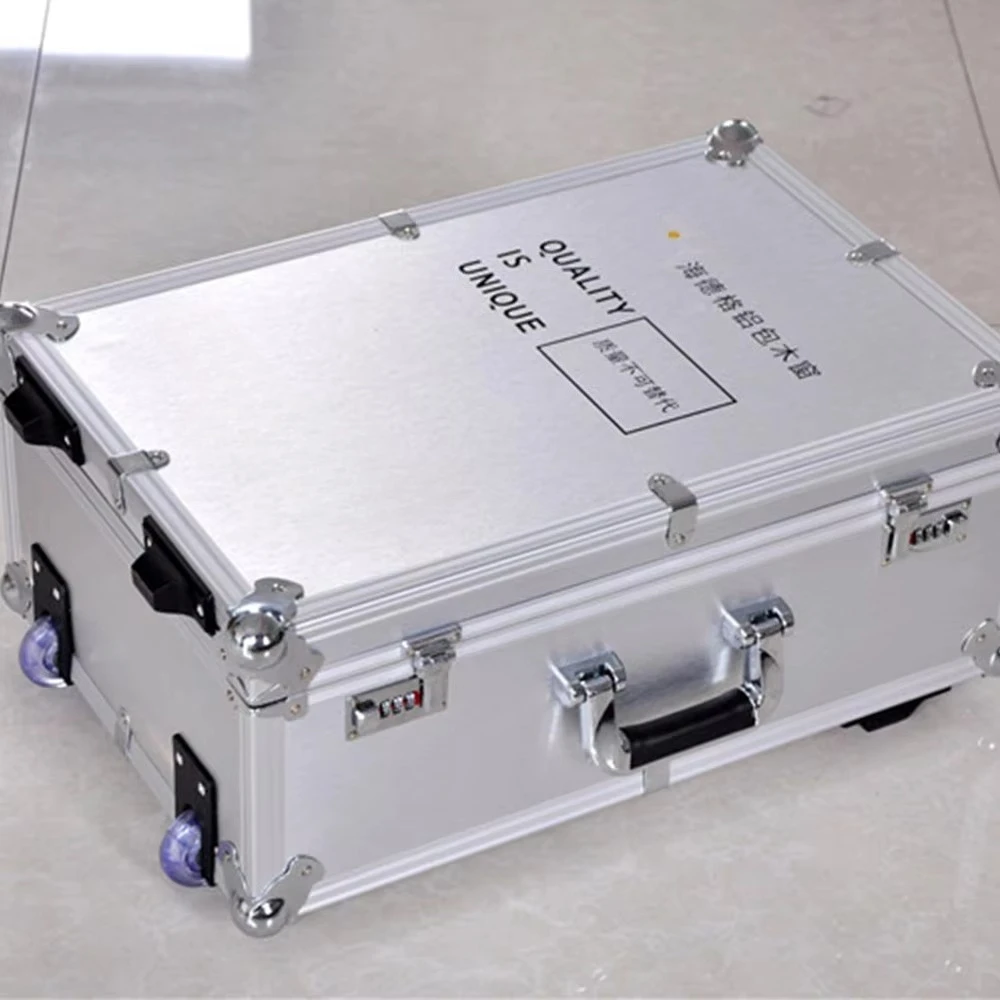 

Rolling Reinforce Wheeled Aluminum Car Equipment Trolley Toolbox with Tools