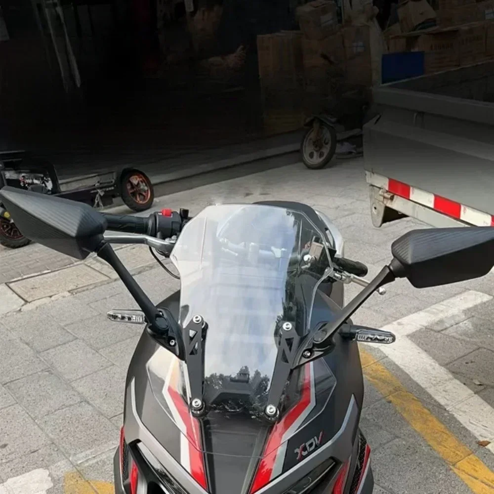 مناسبة لملحقات Vieste 300 XDV المخصصة للدراجة النارية ذات القوس الأمامي ومرآة الرؤية الخلفية