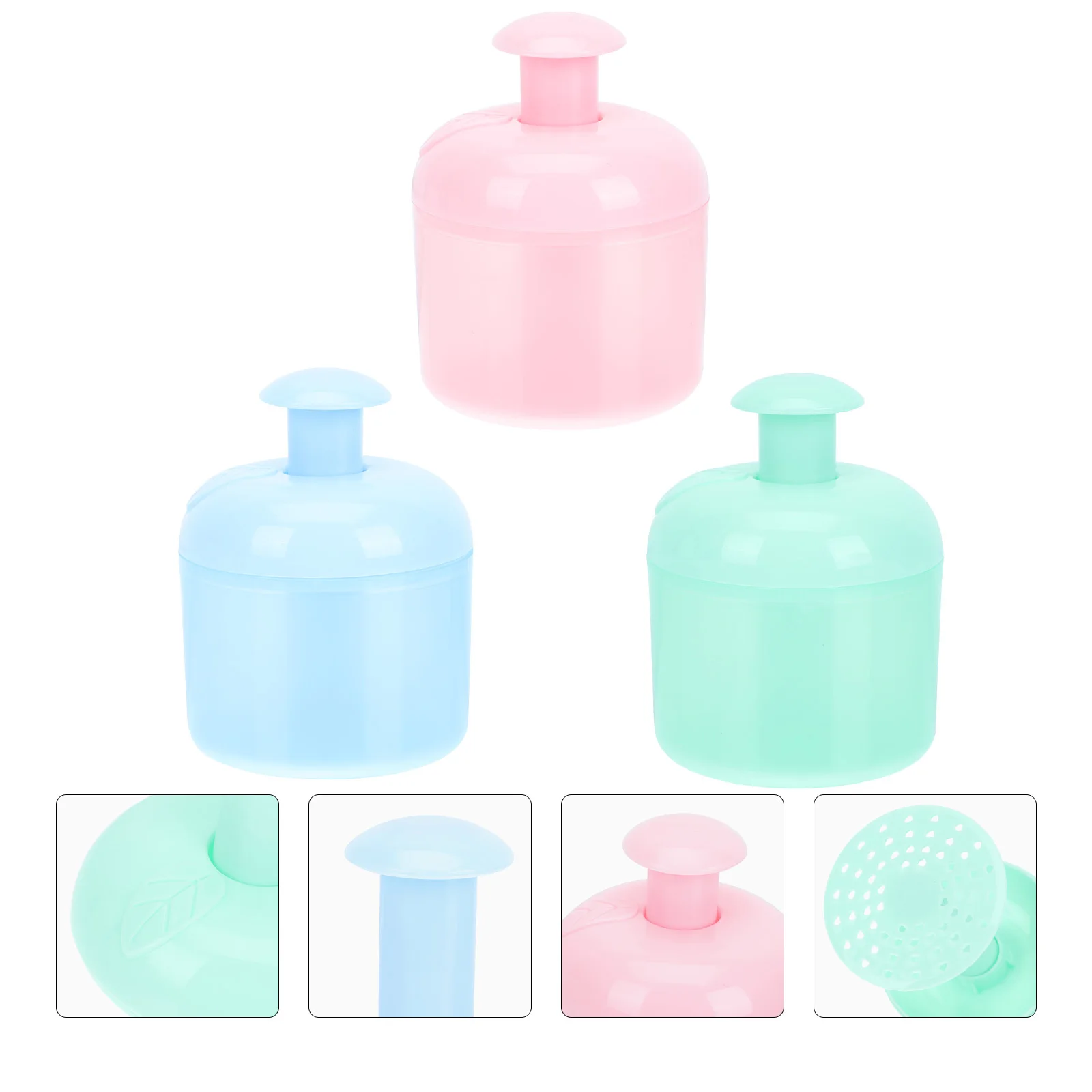 

3pcs Facial Cleanser Foaming Cup Eco-Friendly Bubbling Bottle For Shower Gel Soap Lightweight Travel Bathroom Accessory Simple