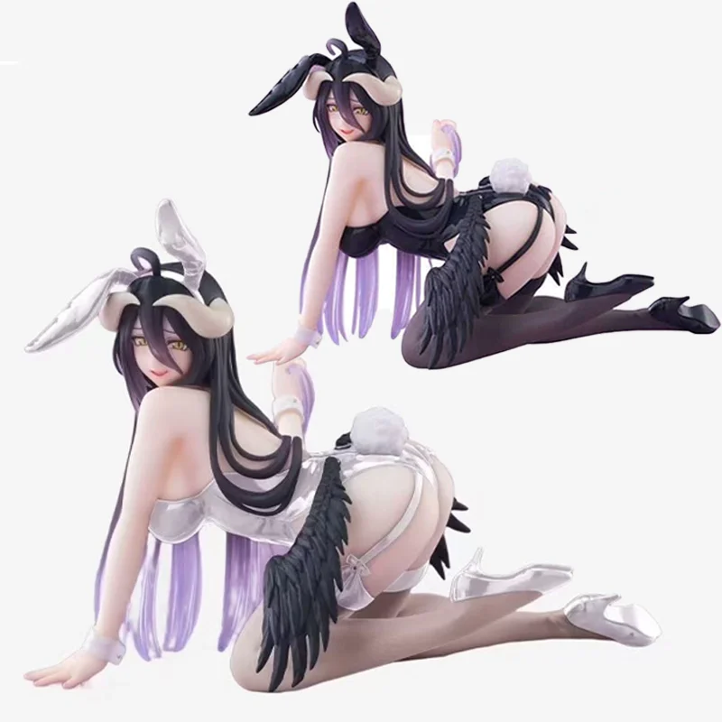 

In Stock Overlord Desktop Cute Albedo About 13Cm PVC Kneeling Posture Doll Figure Model Desktop Ornament Collector Figurine Toy