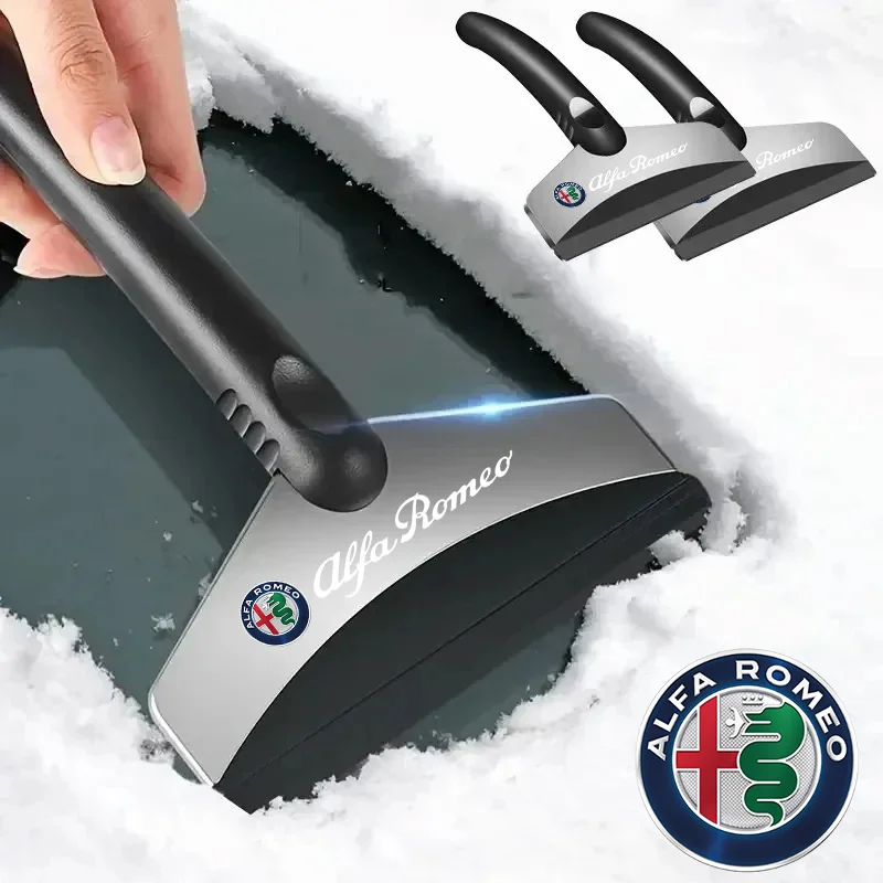 Car Snow Shovel Defrosting Ice Scraper Tool Snow Removal For Alfa Romeo Giulia Stelvio Giulietta 156 159 Mito Tonale