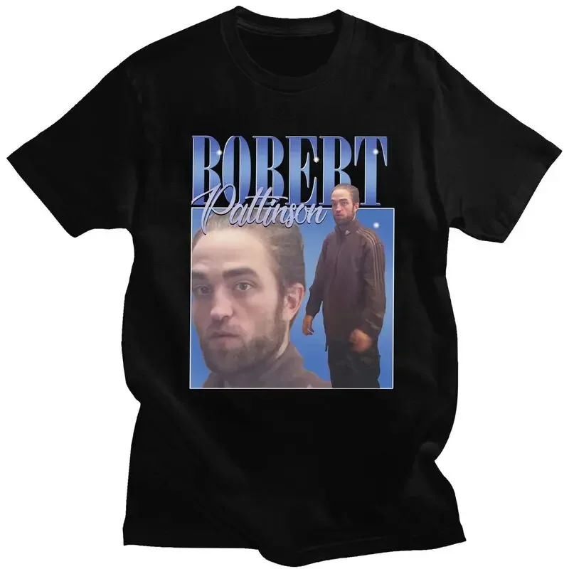 Funny Robert Pattinson Meme T-shirt for Men | Pre-shrunk Cotton Tee | Short Sleeve Fashion Top