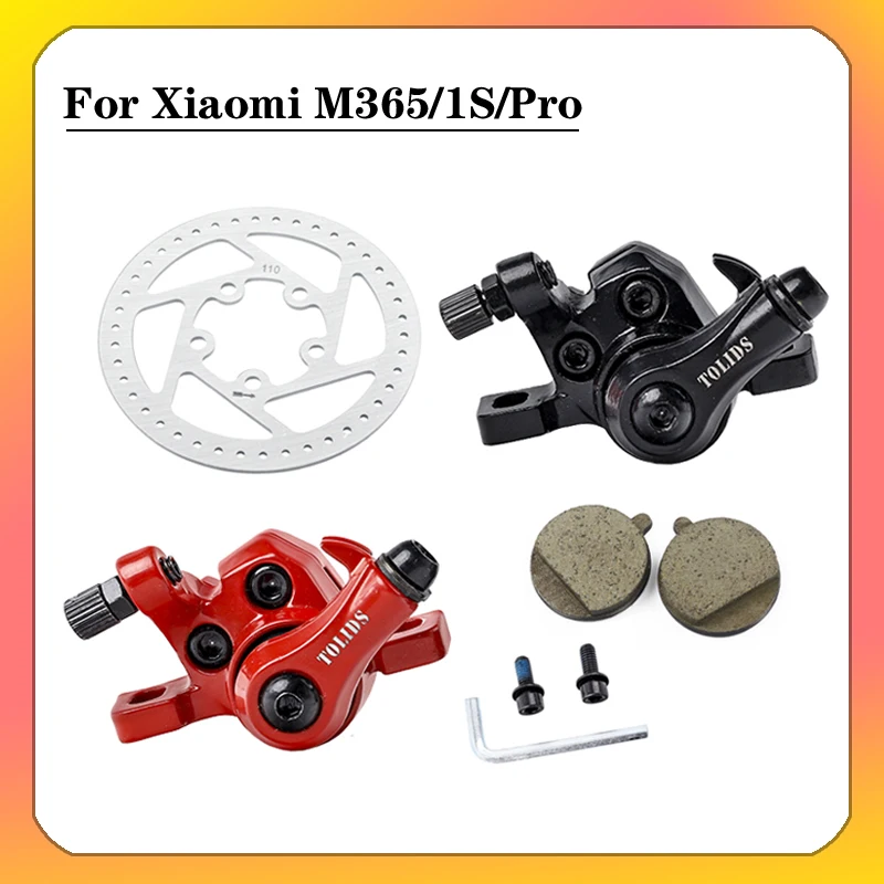 8/10 Inch Electric Scooter Mechanical Disc Brake Front And Rear Disc Rotor Brake  Caliper Suitable For Xiaomi M365 Por