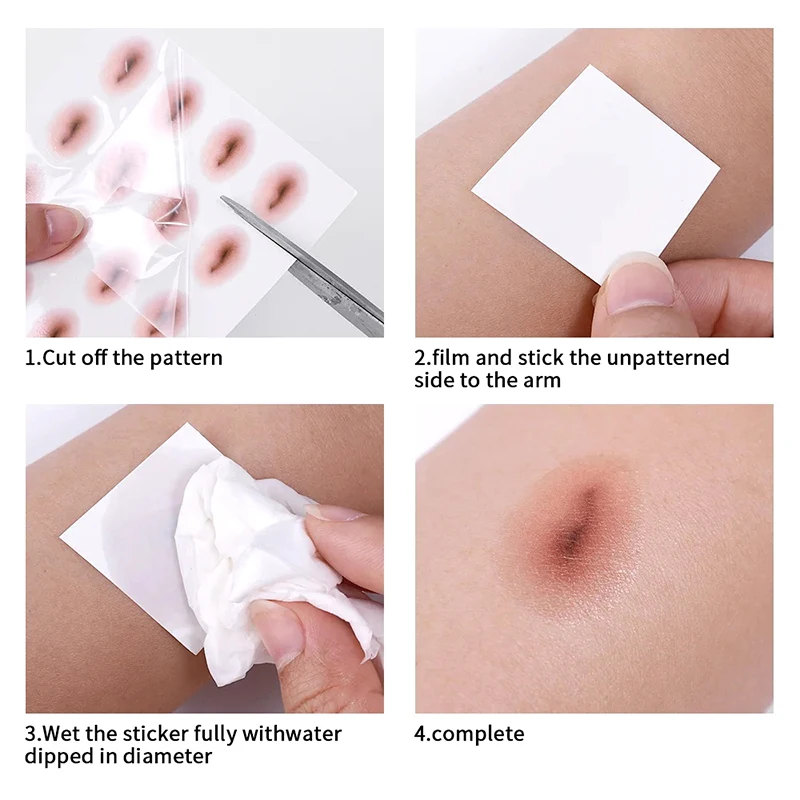 女性のための一時的な防水タトゥーステッカー,ボディーアート,偽の腹のタトゥー,目の装飾のシミュレーション,16個