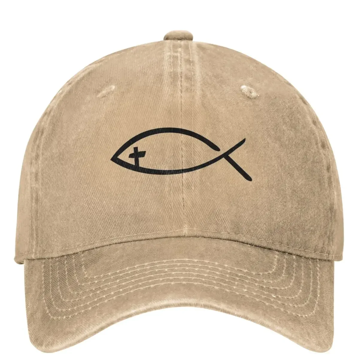 Jesus Fish Ichthys Christian Symbol Baseball Cap Outdoor Sport High Quality Hip Hop Hats Men Adult Classic Visors Snapback 