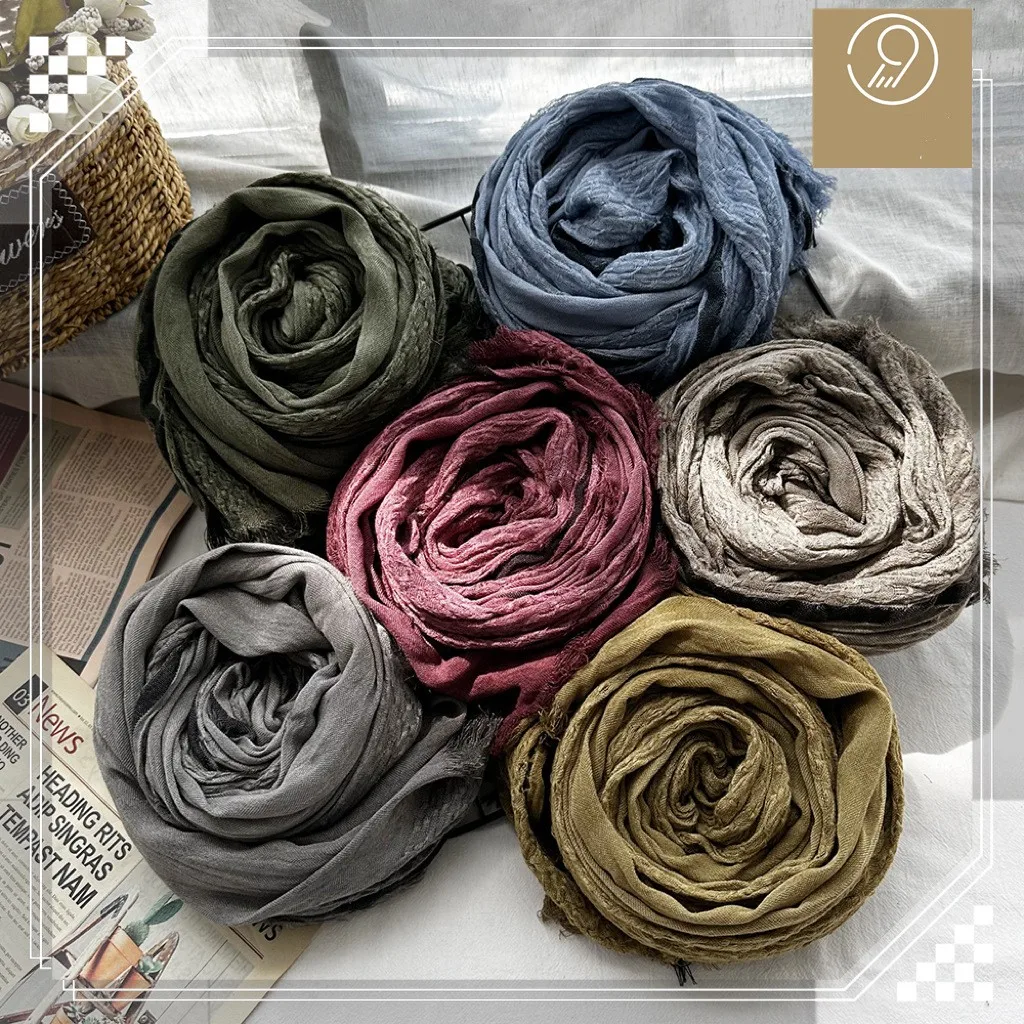 Autumn Winter Cotton Linen Men\'s Scarf Striped Fashion Men Scarves Black Soft Shawls Wraps Male Accessories Warm Pashmina