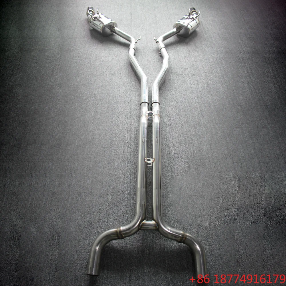Escapamento Catback OBM MM de Alta Performance em Aço Inox 304 para XE XF XJ 3.0T com Sistema de Válvula de Silenciador
