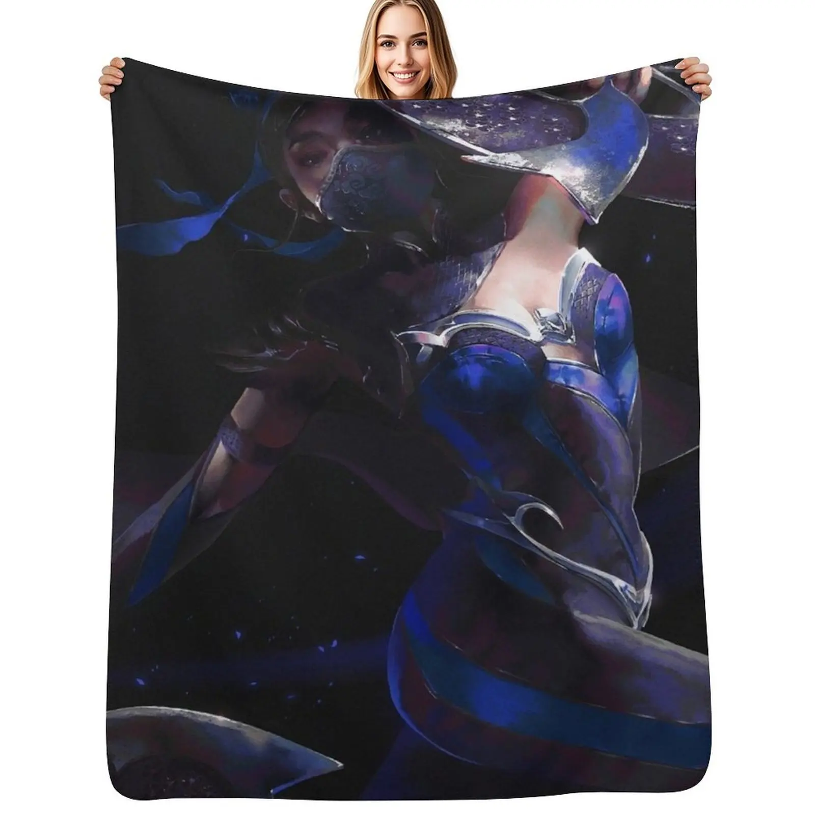 

Kitana Mortal Kombat Throw Blanket Soft Warm Blanket Gift for Men Women Adults