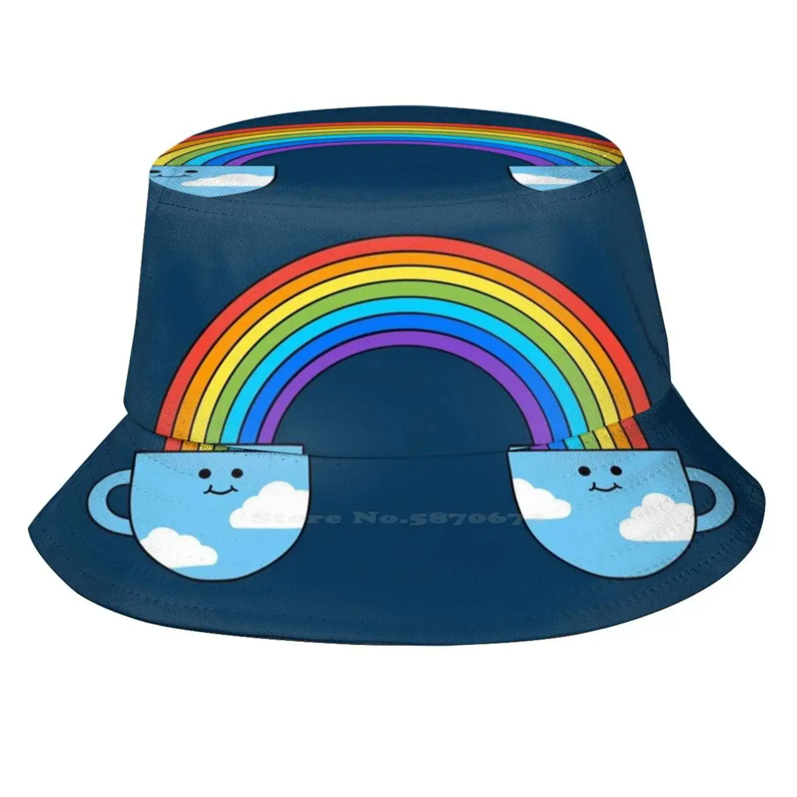 Coffee Rainbow Fishing Hunting Climbing Cap Fisherman Hats Coffees Food Funny Humor Perfect Birthday Drinks Decaf Latte Coffee